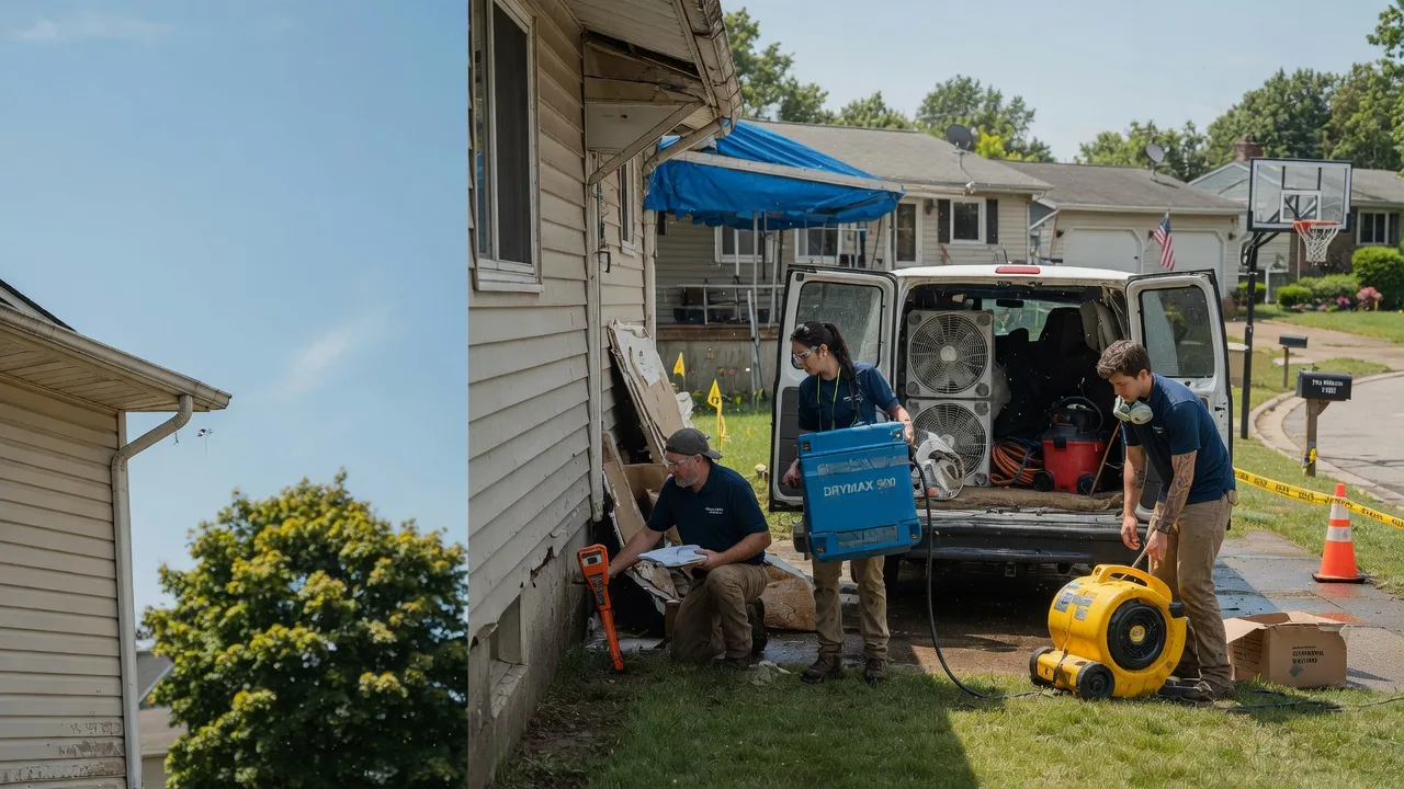 Ceiling Leak Cleanup in Midlothian, IL near me